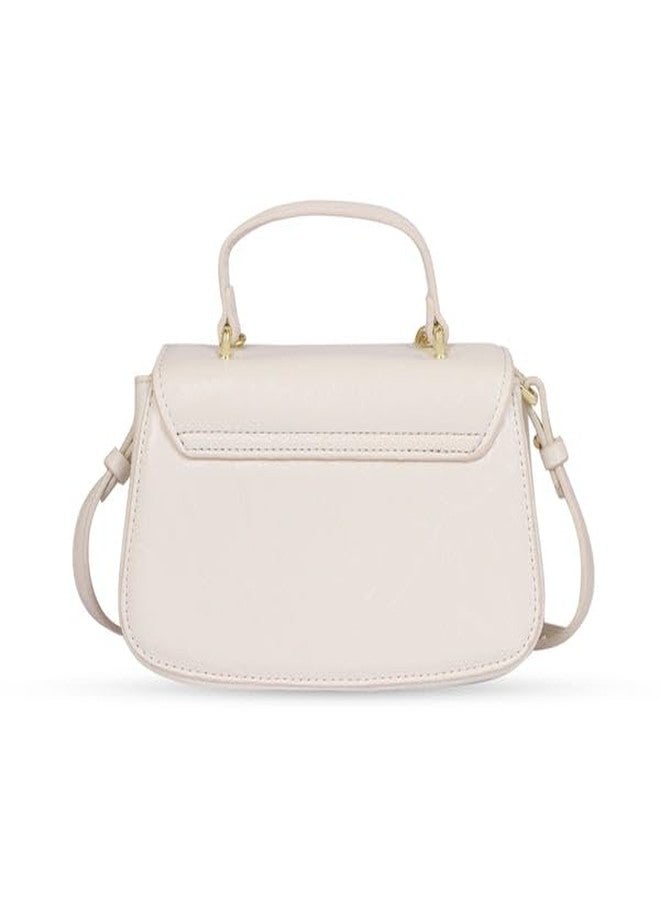 HAMSTER London Pastel Promise Sling Hand Bag | Trendy Crossbody Bag for Women | Lightweight Everyday Shoulder Bag - White - Image 5